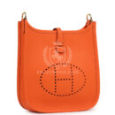 Hermes Evelyne TPM Orange Minium Clemence GHW