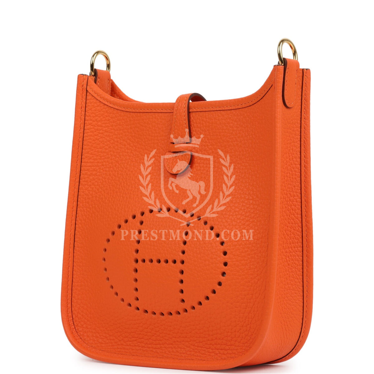 Hermes Evelyne TPM Orange Minium Clemence GHW — изображение 5