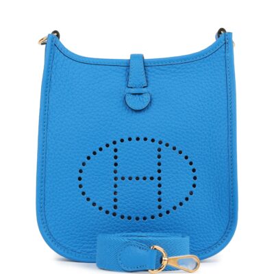 Hermes Evelyne TPM New Bleu Hyrda Clemence GHW