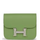 Hermes Constance Slim Wallet Vert Criquet Epsom PHW