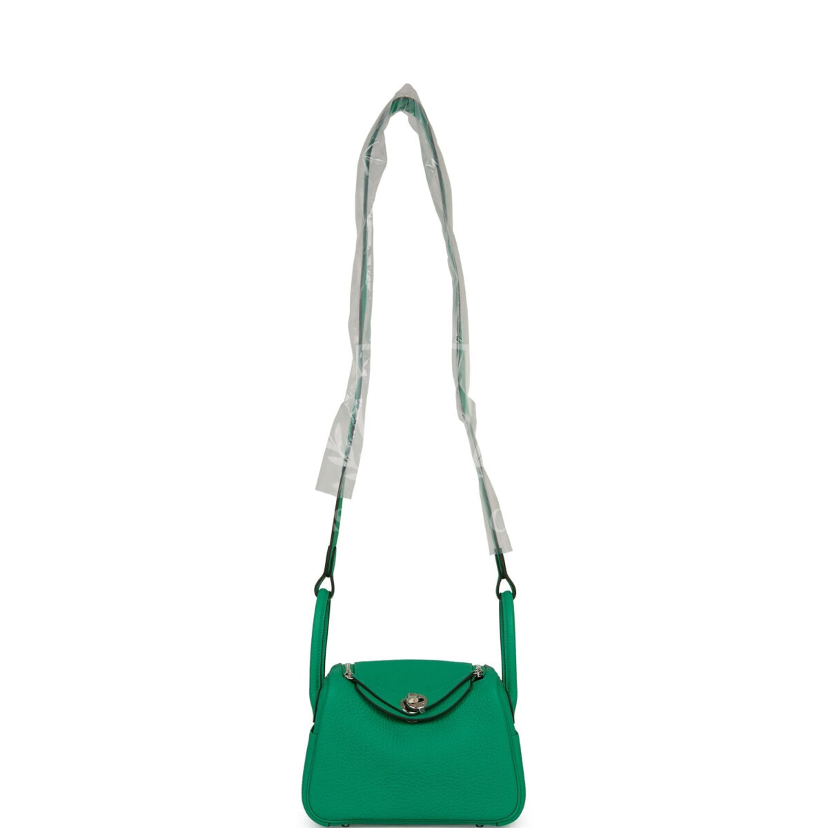 Hermes Mini Lindy Menthe Clemence PHW — изображение 7