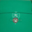 Hermes Mini Lindy Menthe Clemence PHW