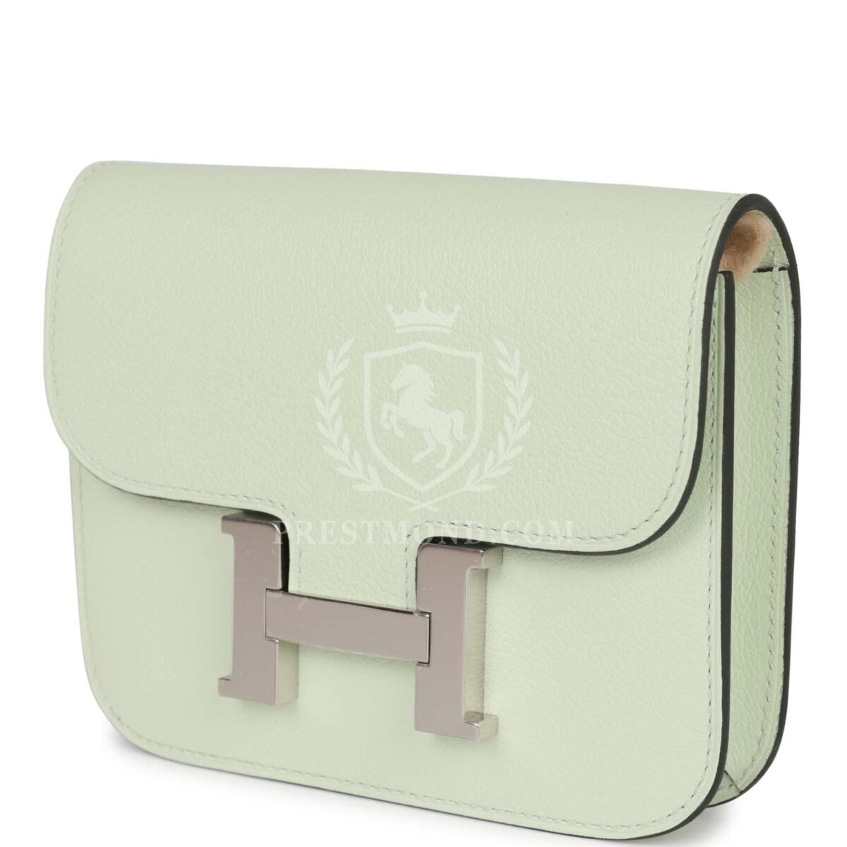 Hermes Constance Slim Wallet Vert Fizz Evercolor PHW — изображение 5