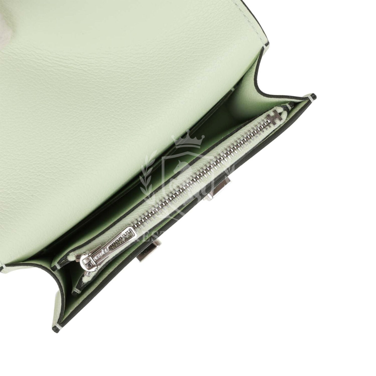 Hermes Constance Slim Wallet Vert Fizz Evercolor PHW — изображение 8