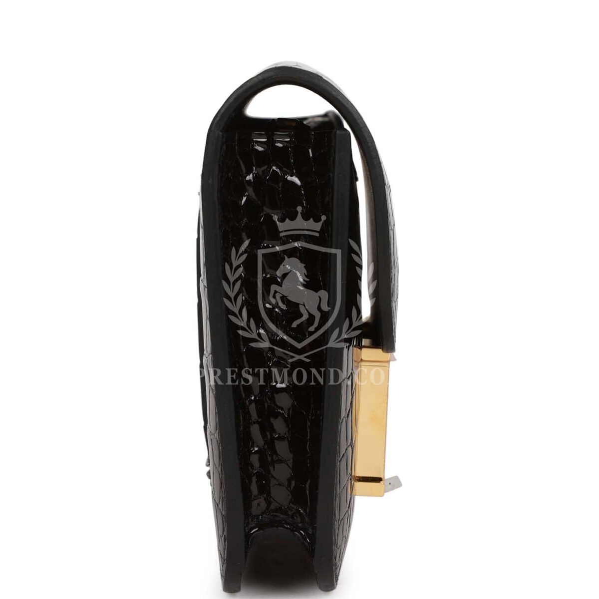 Hermes Constance Slim Wallet Shiny Black Alligator GHW — изображение 3