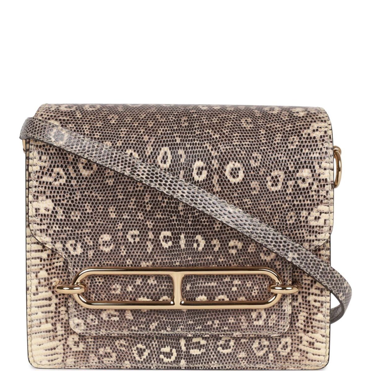 Hermes Mini Sac Roulis Ombre Lizard Varanus Salvator GHW