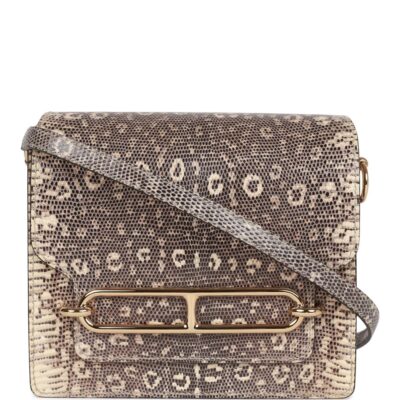 Hermes Mini Sac Roulis Ombre Lizard Varanus Salvator GHW