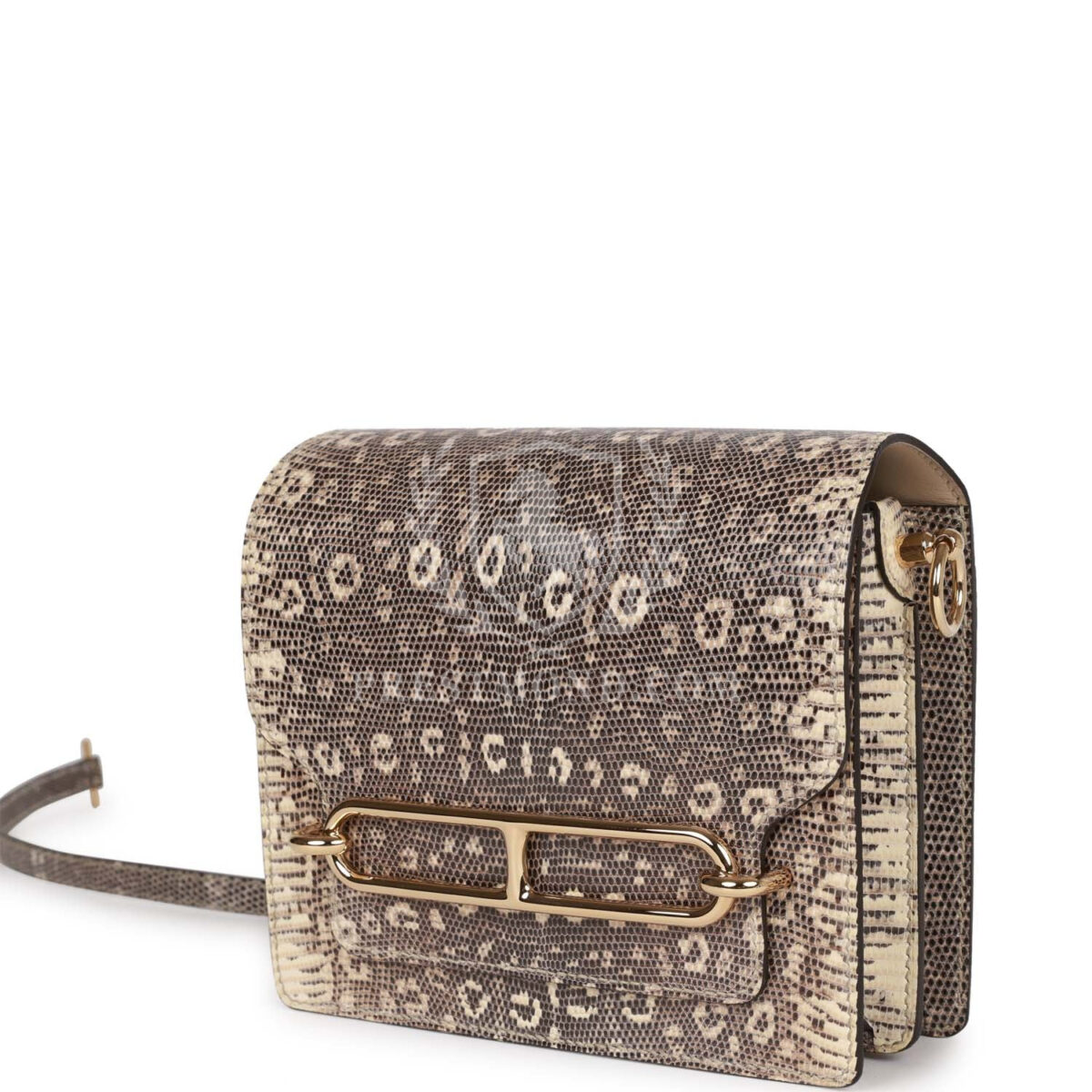 Hermes Mini Sac Roulis Ombre Lizard Varanus Salvator GHW — изображение 5