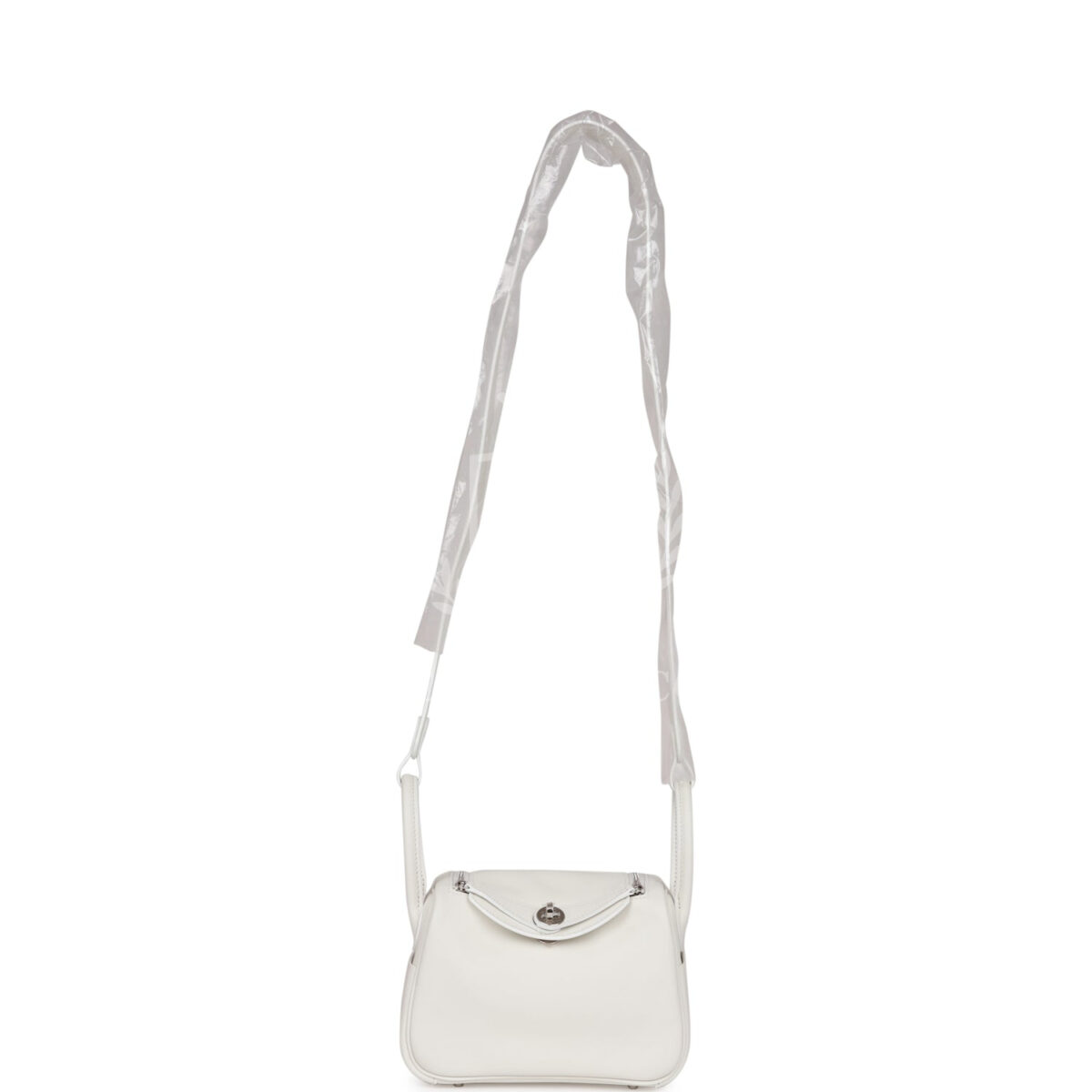 Hermes Mini Lindy White Swift PHW — изображение 7