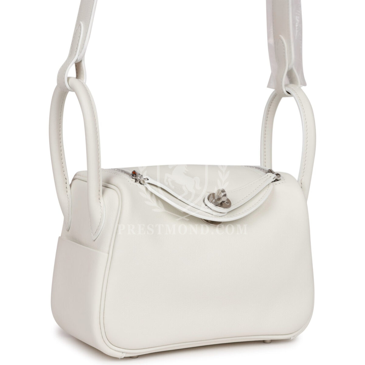 Hermes Mini Lindy White Swift PHW — изображение 2