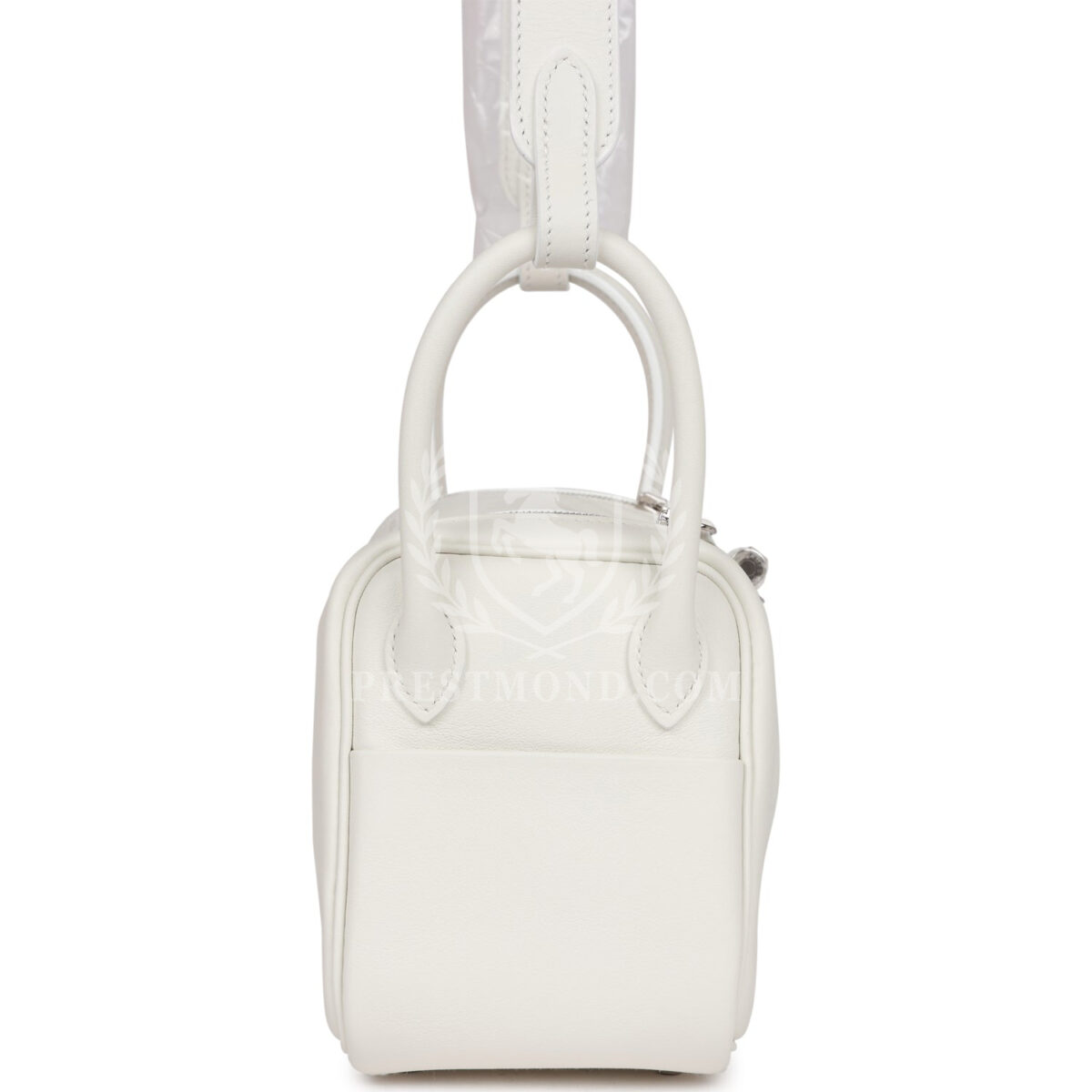 Hermes Mini Lindy White Swift PHW — изображение 3