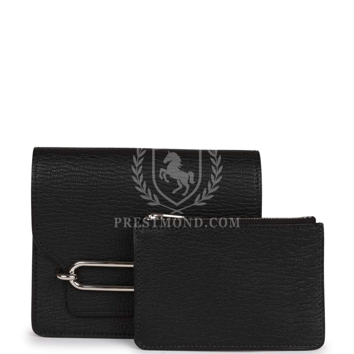 Hermes Roulis Slim Wallet Black Chevre Mysore PHW — изображение 7