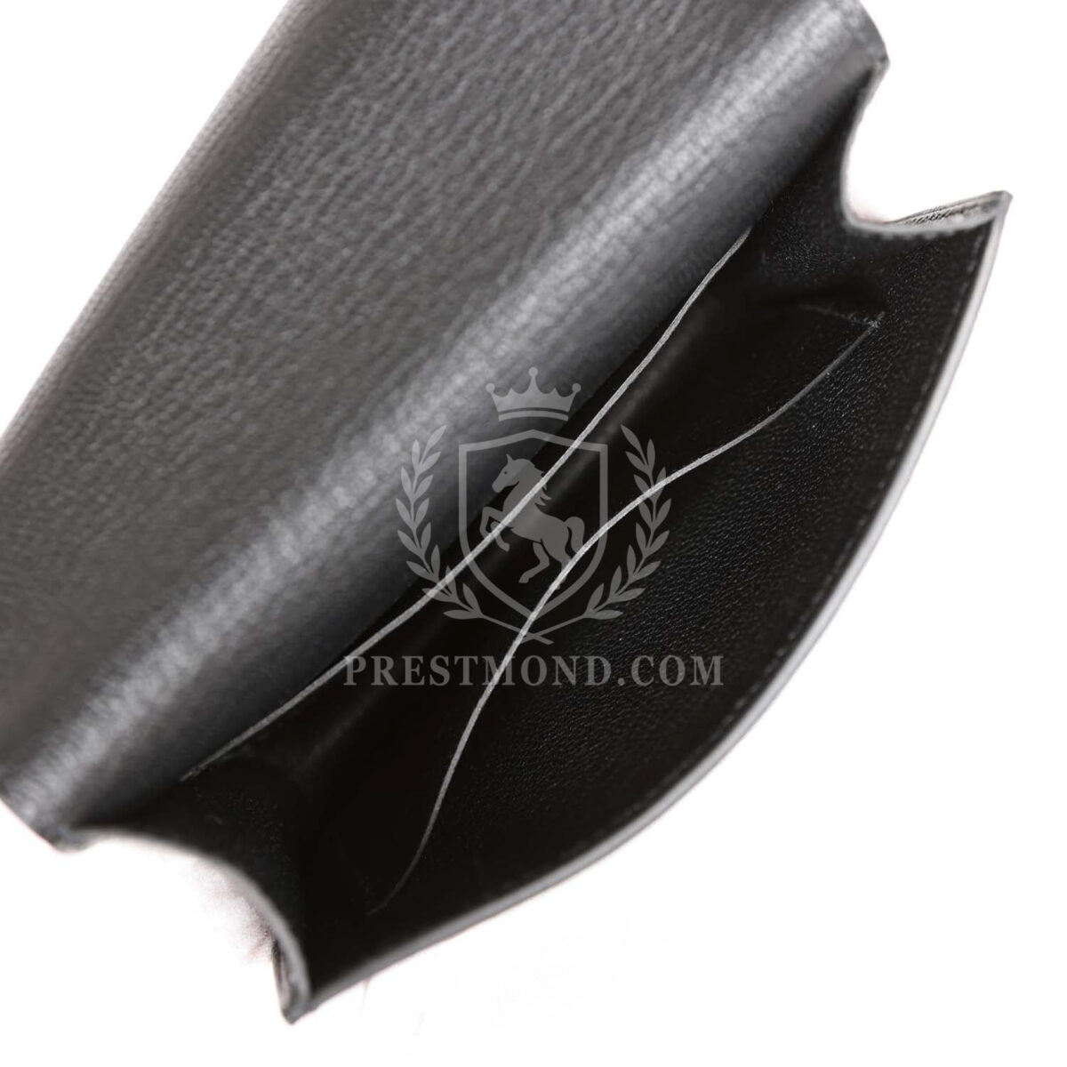 Hermes Roulis Slim Wallet Black Chevre Mysore PHW — изображение 9