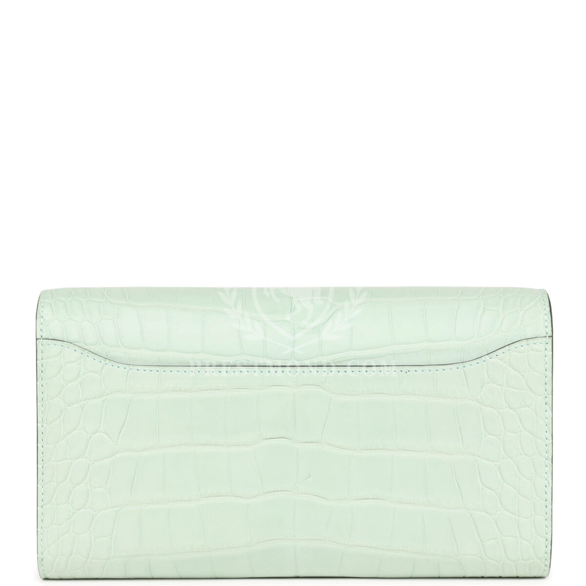 Hermes Constance Wallet To Go Vert D'eau Matte Alligator PHW — изображение 5
