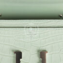 Hermes Constance Wallet To Go Vert D'eau Matte Alligator PHW
