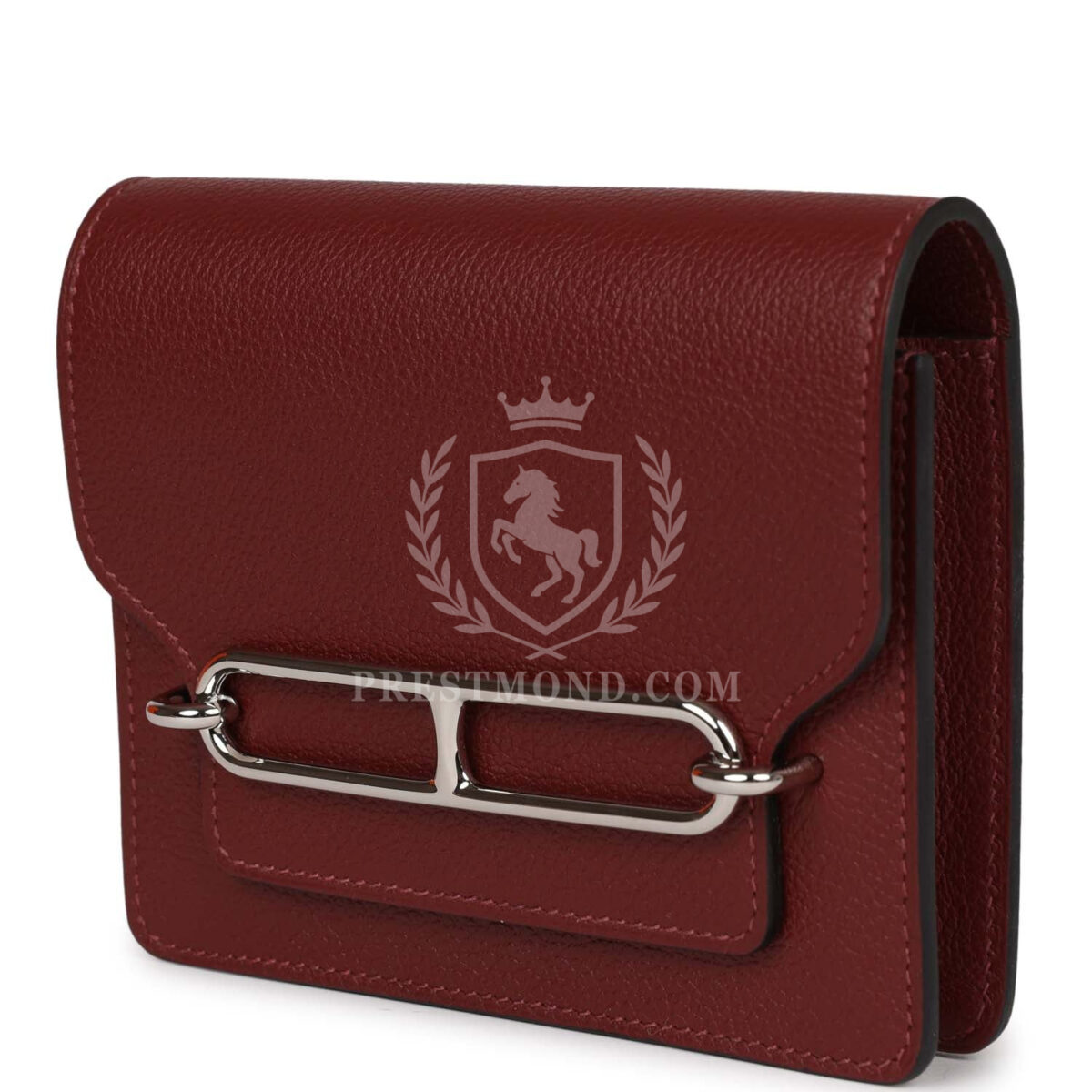 Hermes Roulis Slim Wallet Bi-Color Rouge H/Rose Azalee Evercolor PHW — изображение 5