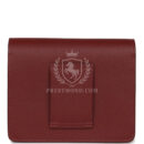 Hermes Roulis Slim Wallet Bi-Color Rouge H/Rose Azalee Evercolor PHW