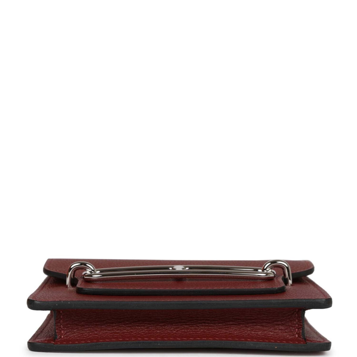 Hermes Roulis Slim Wallet Bi-Color Rouge H/Rose Azalee Evercolor PHW — изображение 6