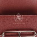 Hermes Roulis Slim Wallet Bi-Color Rouge H/Rose Azalee Evercolor PHW