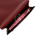 Hermes Roulis Slim Wallet Bi-Color Rouge H/Rose Azalee Evercolor PHW