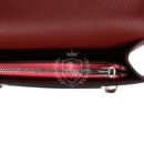 Hermes Roulis Slim Wallet Bi-Color Rouge H/Rose Azalee Evercolor PHW