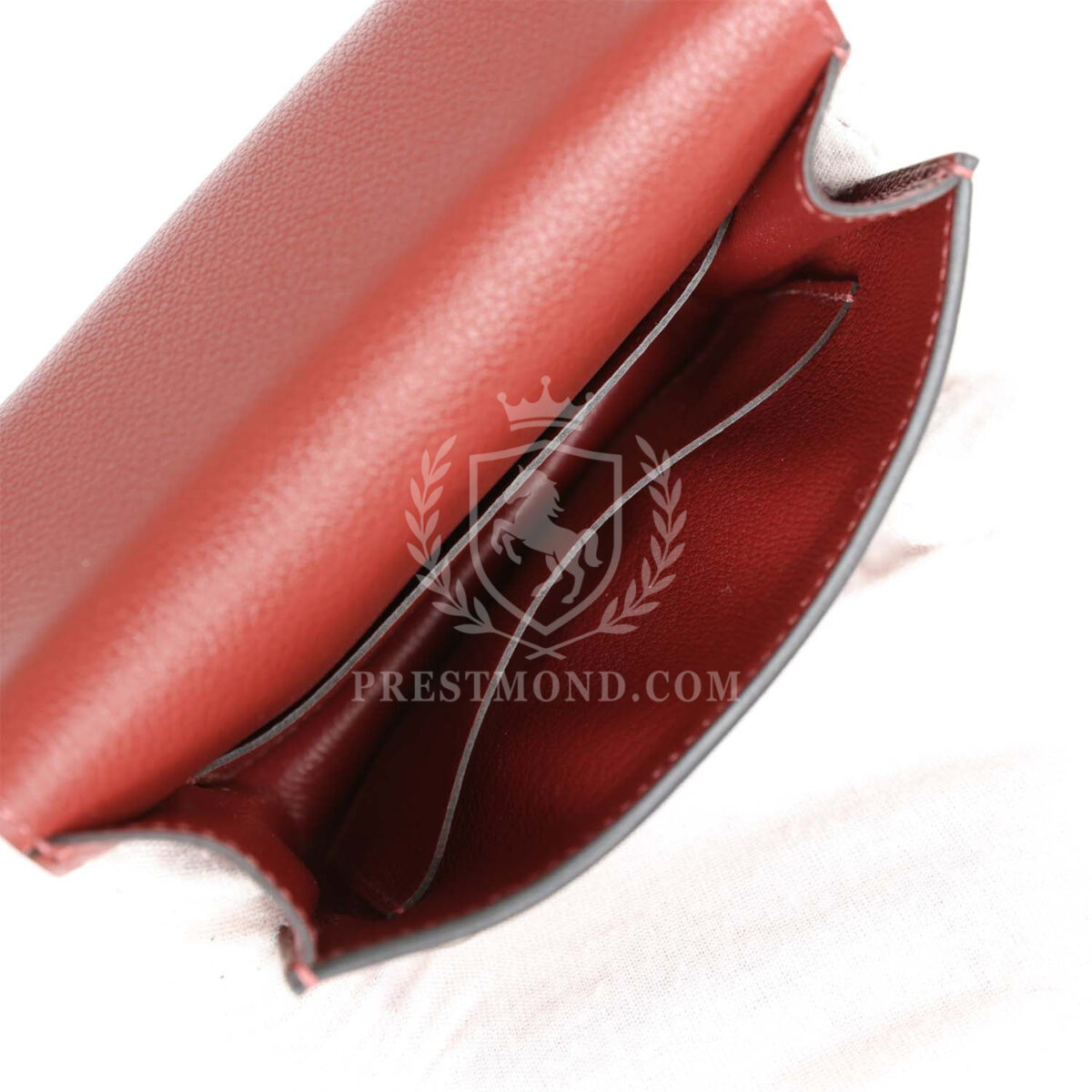 Hermes Roulis Slim Wallet Bi-Color Rouge H/Rose Azalee Evercolor PHW — изображение 11