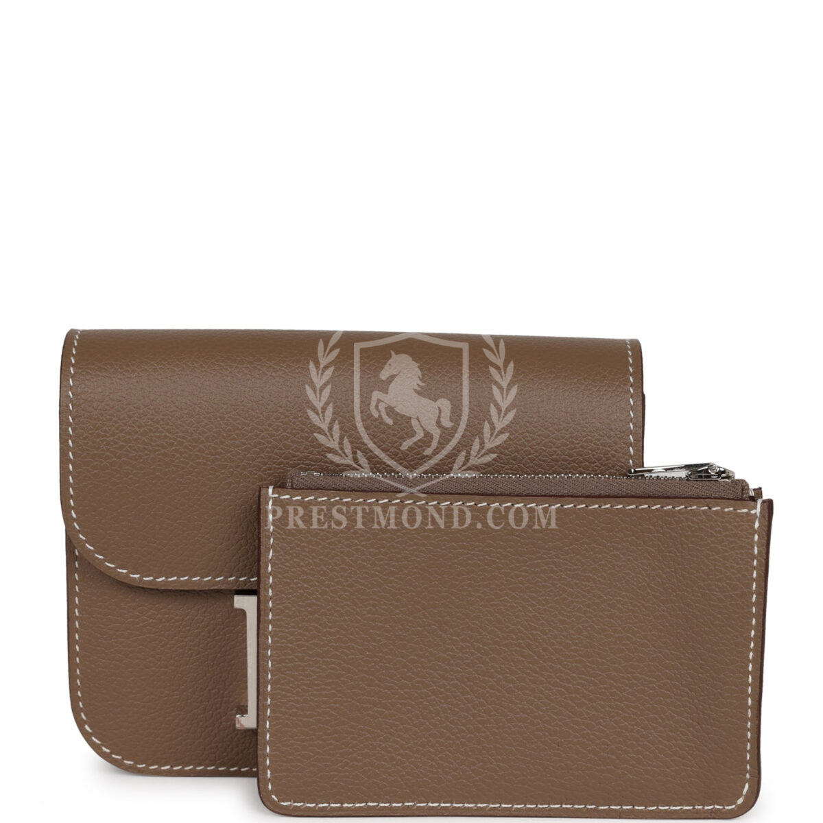 Hermes Constance Slim Wallet Etoupe Evercolor PHW — изображение 7