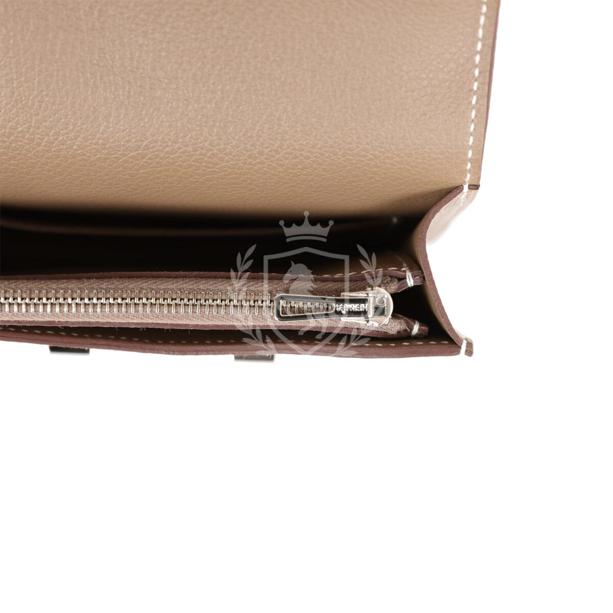 Hermes Constance Slim Wallet Etoupe Evercolor PHW — изображение 11