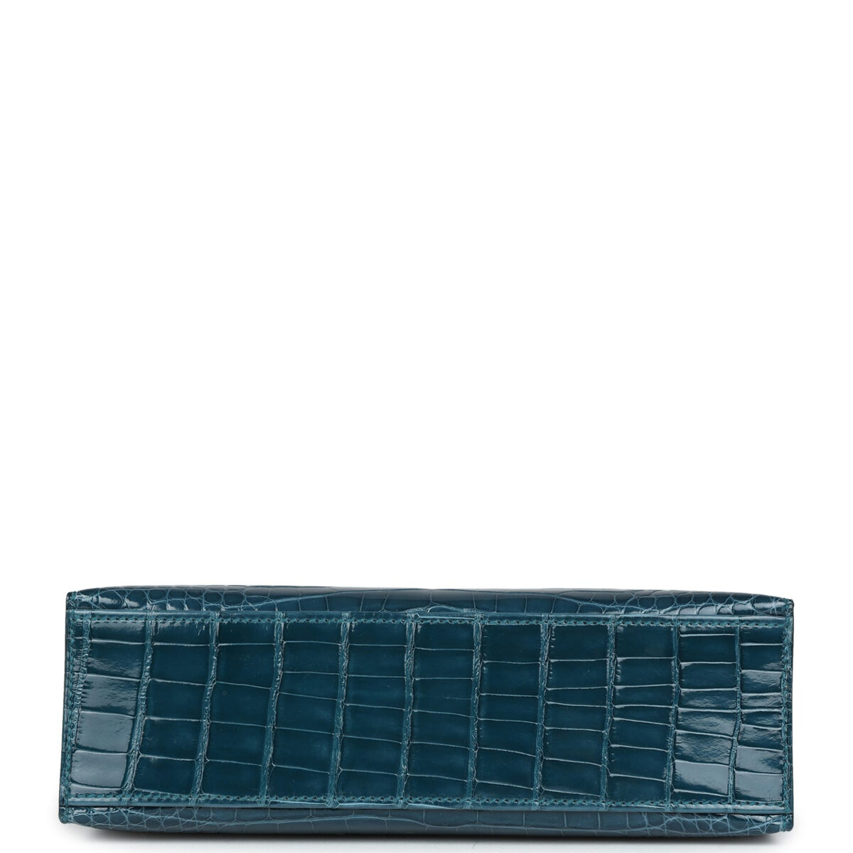 Hermes Kelly Pochette Vert Bosphore Shiny Alligator GHW — изображение 6