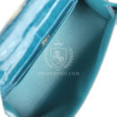 Hermes Kelly Pochette Vert Bosphore Shiny Alligator GHW