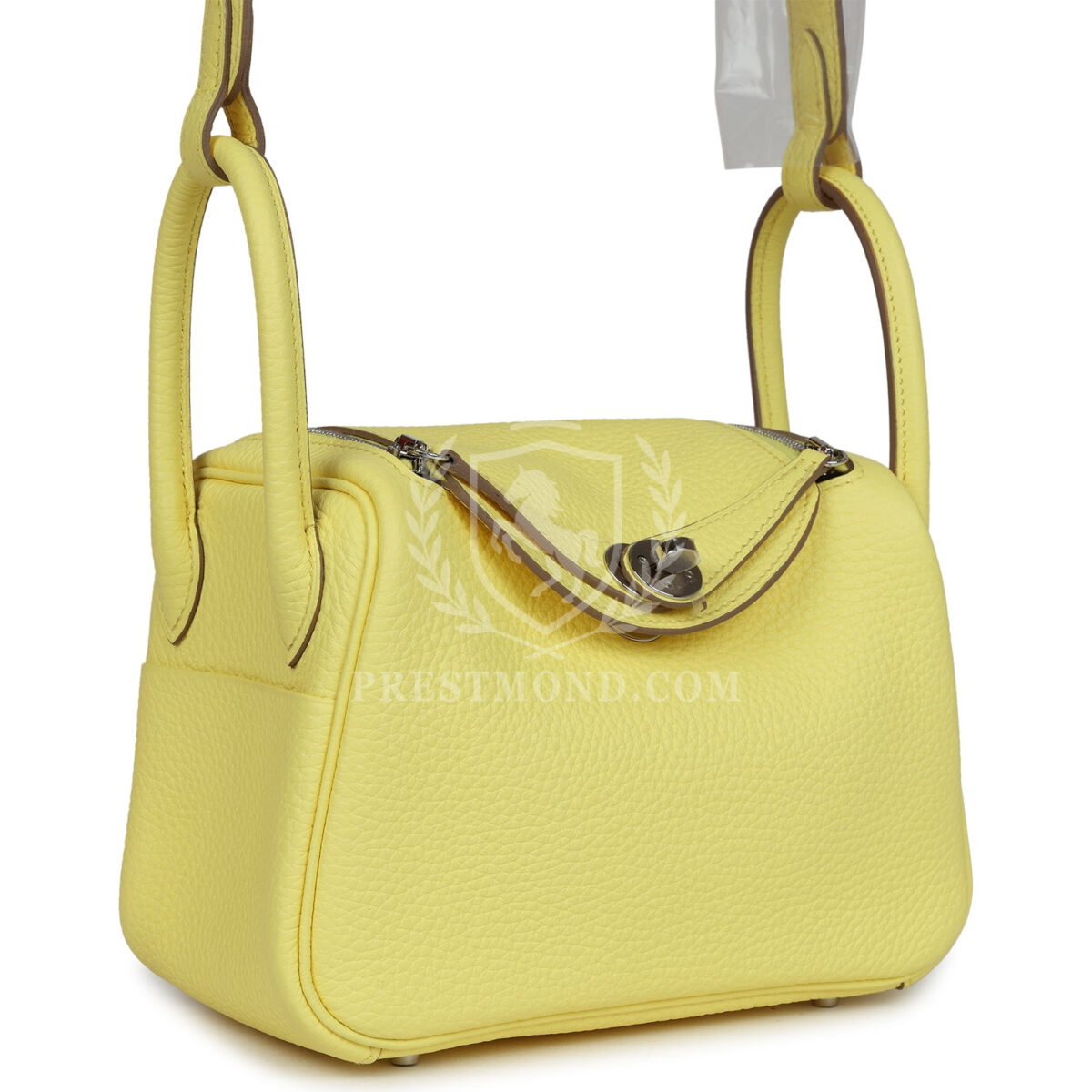 Hermes Mini Lindy Limoncello Clemence PHW — изображение 2