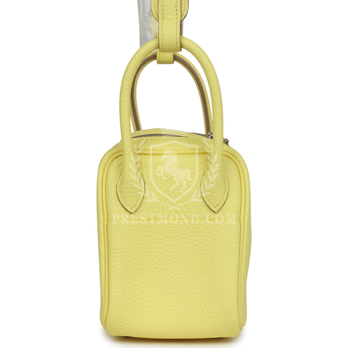 Hermes Mini Lindy Limoncello Clemence PHW — изображение 3
