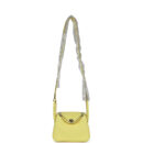 Hermes Mini Lindy Limoncello Clemence PHW