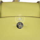 Hermes Mini Lindy Limoncello Clemence PHW