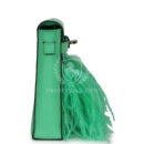 Hermes Kelly Elan Foile Vert Comics Chevre and Ostrich Feather PHW