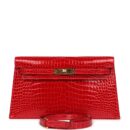 Hermes Kelly Elan Braise Shiny Porosus Crocodile GHW
