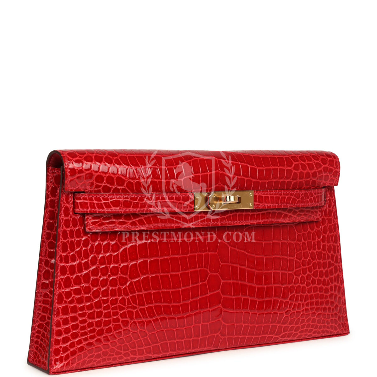 Hermes Kelly Elan Braise Shiny Porosus Crocodile GHW — изображение 2