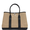 Hermes Garden Party 30 Trench Toile and Black Negonda PHW
