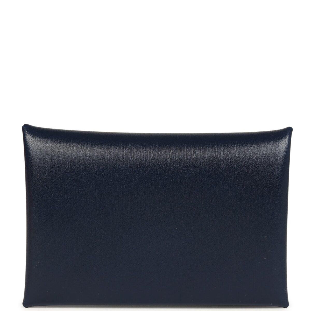 Hermes Calvi Card Holder Bleu Abysse Box PHW