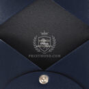 Hermes Calvi Card Holder Bleu Abysse Box PHW