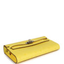 Hermes Kelly To Go Wallet Jaune Citron Ostrich PHW