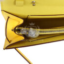 Hermes Kelly To Go Wallet Jaune Citron Ostrich PHW