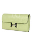 Hermes Constance Wallet To Go Jaune Bourgeon Matte Alligator PHW