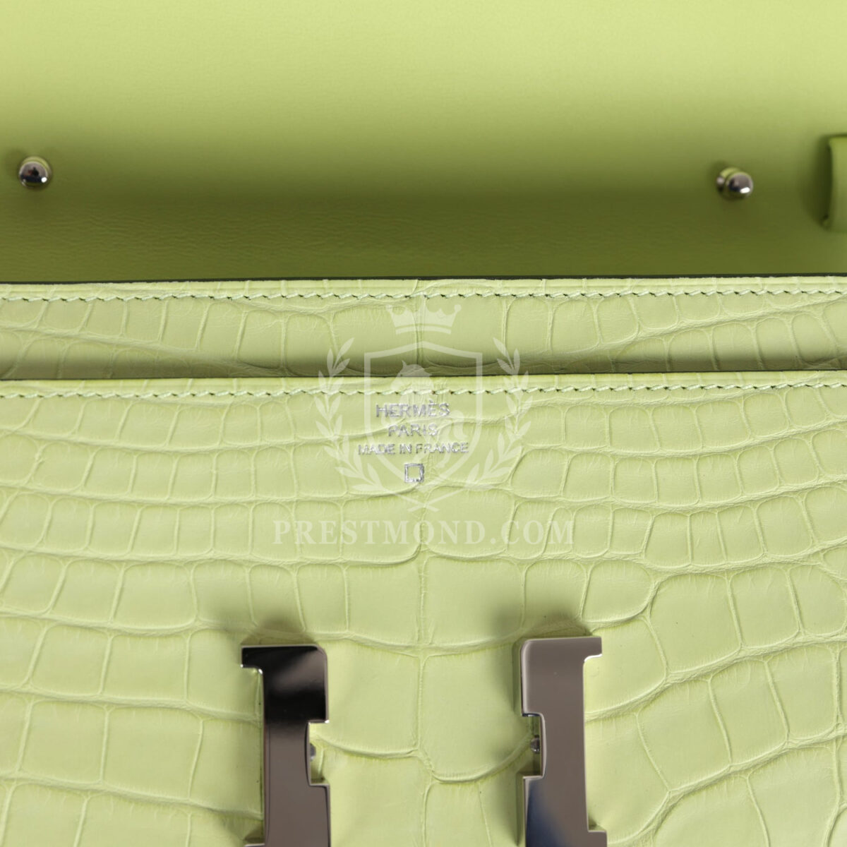 Hermes Constance Wallet To Go Jaune Bourgeon Matte Alligator PHW — изображение 7