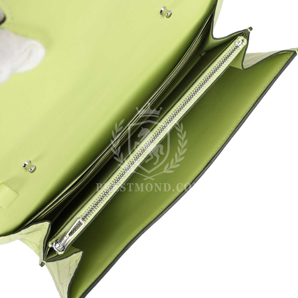 Hermes Constance Wallet To Go Jaune Bourgeon Matte Alligator PHW — изображение 8