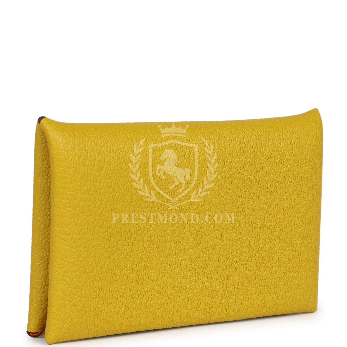 Hermes Calvi Card Holder Cumin Verso Chevre Mysore PHW — изображение 2