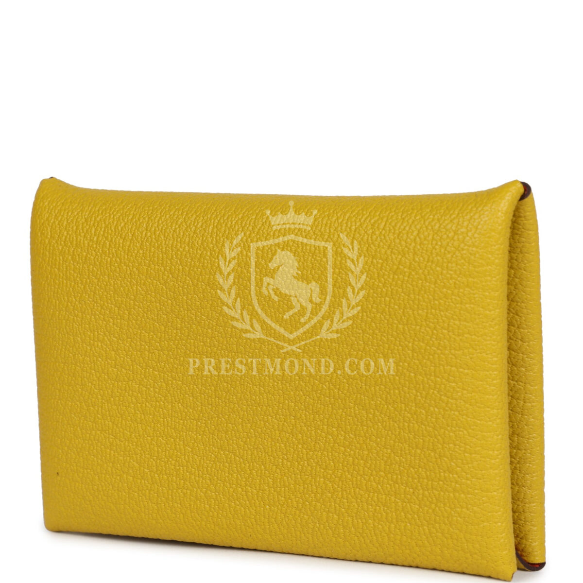 Hermes Calvi Card Holder Cumin Verso Chevre Mysore PHW — изображение 5