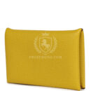 Hermes Calvi Card Holder Cumin Verso Chevre Mysore PHW