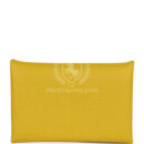 Hermes Calvi Card Holder Cumin Verso Chevre Mysore PHW