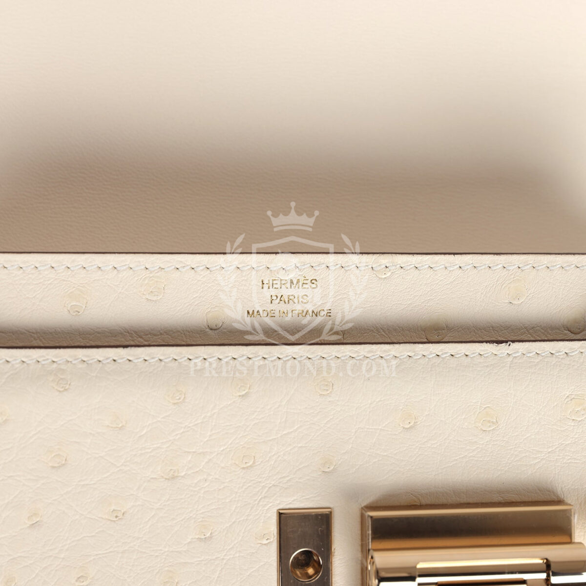 Hermes Mini Verrou Chaine Bag Nata Ostrich PBHW — изображение 8